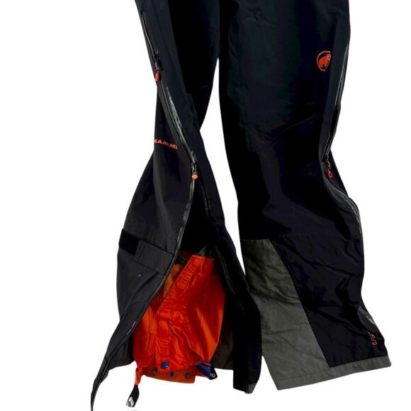Men's, Sz 36, Mammut Eiger Extreme, GORE-TEX Pro Ski Bibs, Black - Picture 8 of 11